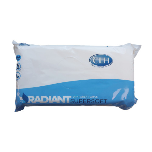 Radiant Supersoft Dry Patient Wipes