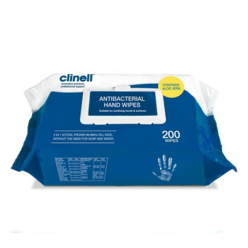 clinell Antibacterial Hand Wipes