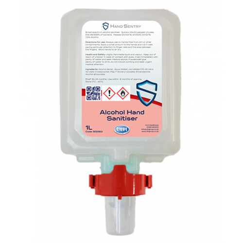 Hand Sentry >70% Alcohol Hand Sanitiser Gel Cartridge Refill