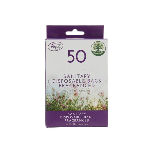 TidyZ Sanitary Disposable Bags, Fragranced