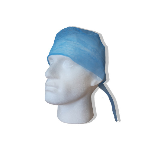 Operating Theatre Caps with Ties in Blue