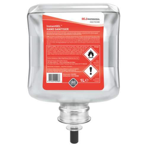 deb Cutan Alcohol Gel Hand Sanitiser 1L Cartridge Refills