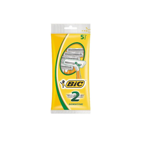 BiC Double Blade Sensitive Razors - Pack (5)