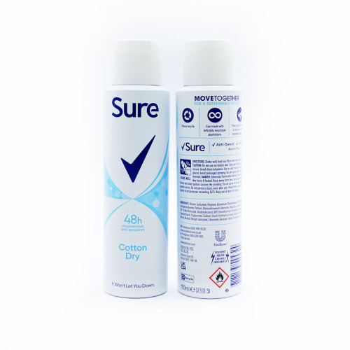 Sure AntiPerspirant Deodorant Spray CLH Healthcare