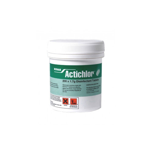 ECOLAB Actichlor 1.7g Disinfectant Tablets