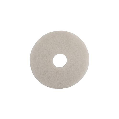 White 13" Round Floor Maintenance Pads For Dry Polishing - for SPRiNTUS EEM13R