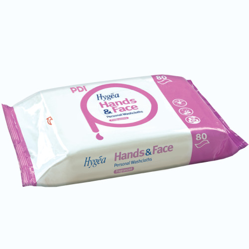 PDI Hygea Moist Hand & Face Wipes in Pillow Pack