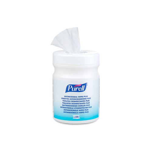 PurellÂ® Antimicrobial Wipes Plus Tubs