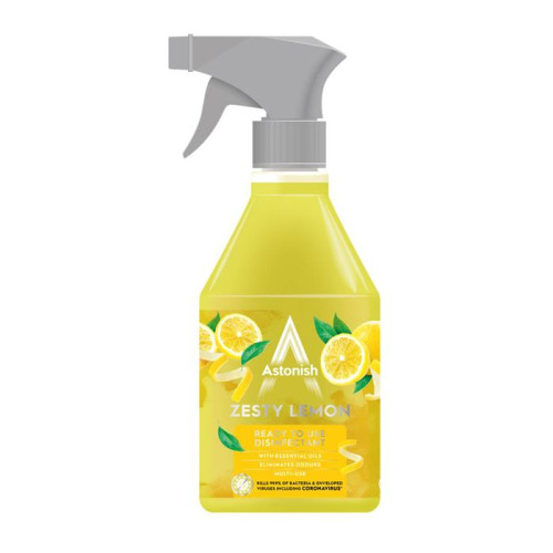 Astonish Disinfectant & Cleaner Trigger Sprays - Zesty Lemon
