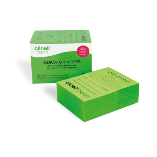 clinell clean 'I am clean' Indicator Notes - Green