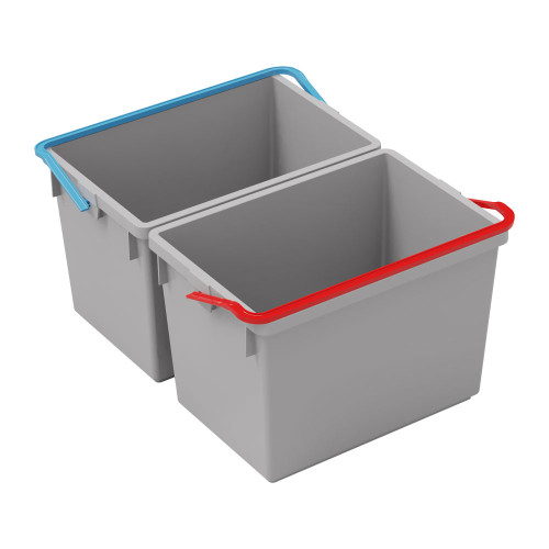Bucket Set with Red/Blue Coloured Handles for EM1/EM3 Trolley 2 x 10L