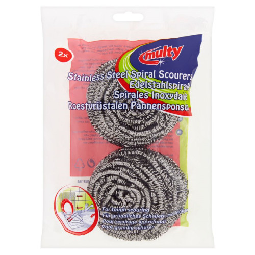 Stainless Steel Scourers - Twinpack