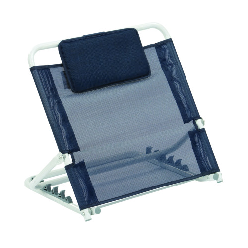 Blue Mesh Bed Backrest with Headrest