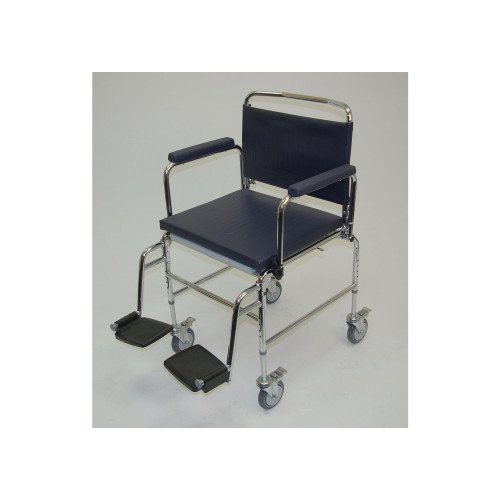 Heavy Duty Mobile Commode Chair 22 Seat Width CLH Healthcare