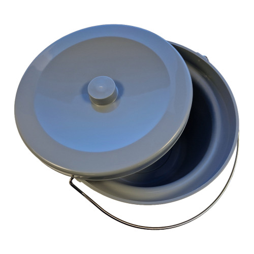 Grey Commode Bowl with Lid