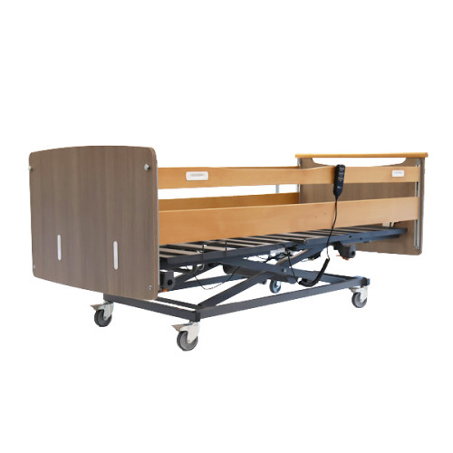 XD5 Classic Electric Profiling Bed, Chamois Oak with Side Rails CLH