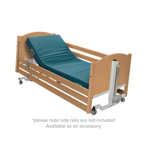 Bradshaw Petite Low Electric Profiling Bed without Side Rail, Light Oak