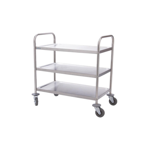 3 Tier Stainless Steel Trolley - Medium