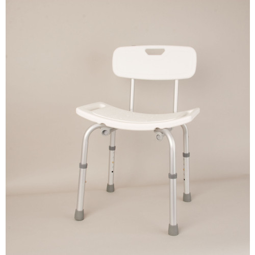 Deluxe Shower Stool With Backrest CLH Healthcare