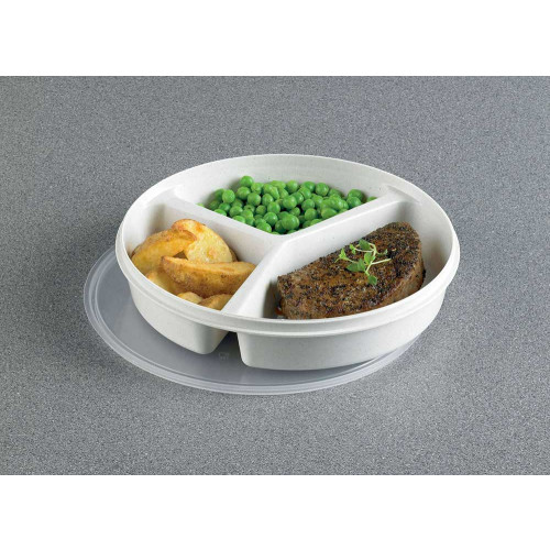 Partitioned Scoop Plate with Lid