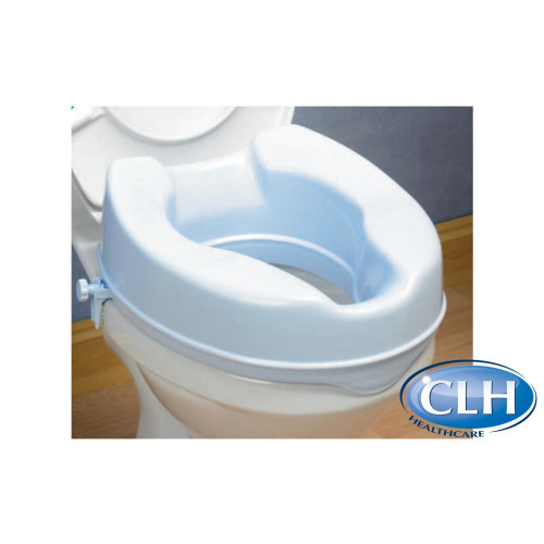 SAVANAHÂ® 2" Raised Toilet Seat with Lid in Light BLUE