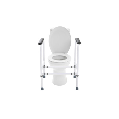 Height & Width Adjustable Toilet Surround with Rubber Feet
