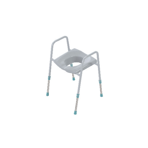 Prima Superior Height Adjustable Toilet Frame and Seat Aid, Seat Only