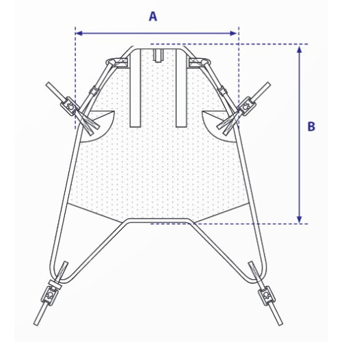In-Situ High Easy Sling with Clips in Silva-Superfine Plus Fabric