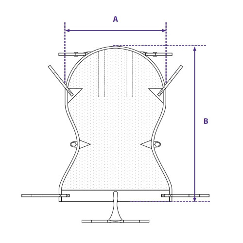 Silva-Superfine Plus Fabric In-Situ Recline Slings with Head Support