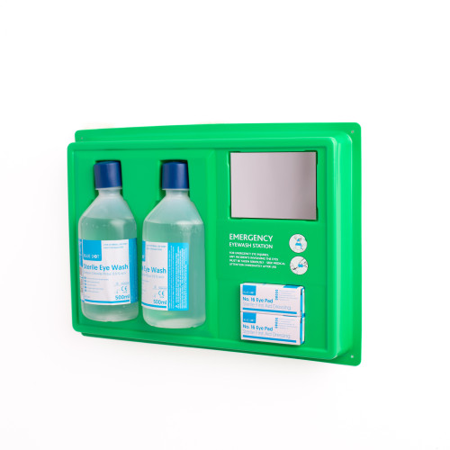 Emergency Eye Wash Station with Mirror