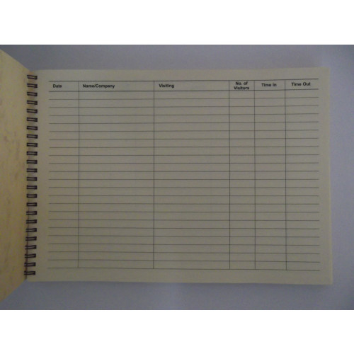 A4 Visitors Book CLH Healthcare