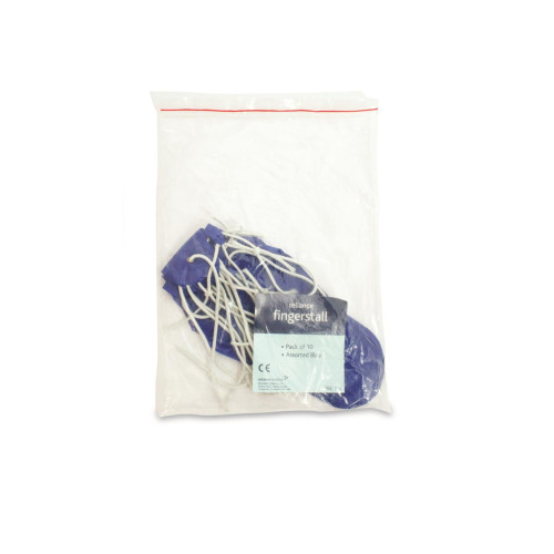 Blue Finger Stalls - Pack (10)