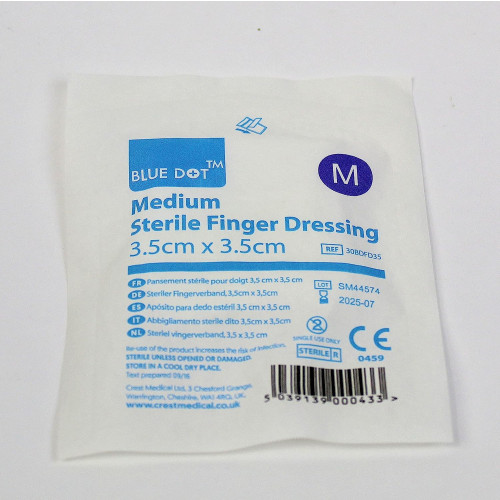 Finger Dressing with Adhesive Fixing