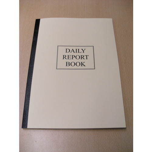 A4 Daily Report Book