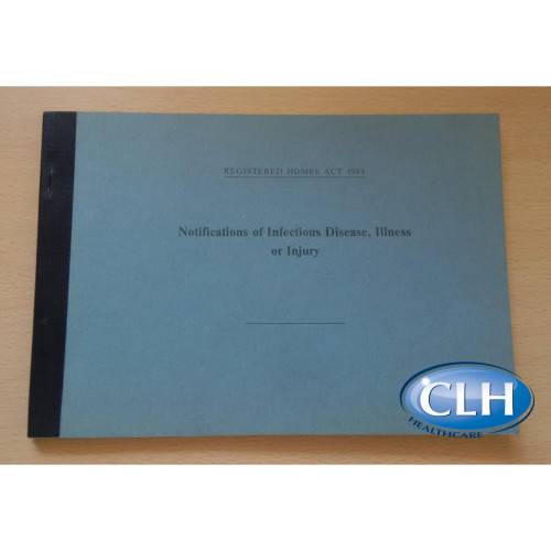 A5 Notification of Infectious Disease, Illness or Injury Book