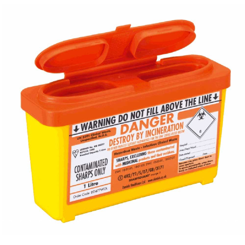 Sharps Orange Lid Container Bins CLH Healthcare