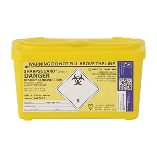 Sharps Yellow Lid Container Bins CLH Healthcare