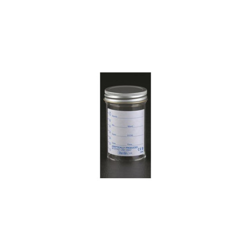 60ml Specimen Pot - Silver Lid