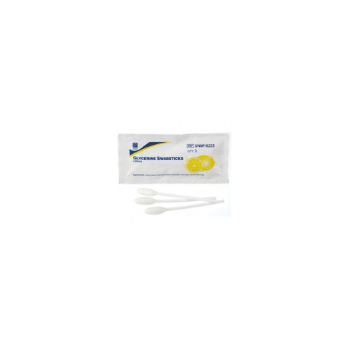Lemon Glycerine Oral Mouth Swabs - Box (25x3)