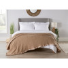 Light Camel Polyester Blanket - Double, 229x260cm