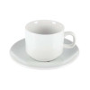 Olympia Whiteware Tea Cups and Saucers