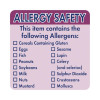 Allergy Safety Food Labels - Roll (500)