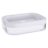 Plastic Soap Dish Tray in White