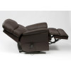 Lars Electric Rise & Recline Chair - Brown Leatherette