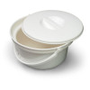 Round Commode Bowl with Lid