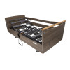 XD5 Classic Electric Profiling Bed Chêne des Marais with Side Rails