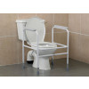 Height & Width Adjustable Toilet Surround with Rubber Feet