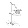 Oxford Mermaid Bath Hoist Column Assembly