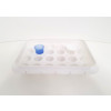 White Plastic Base Tray for 30ml Medicine Measures (24 x 30mm Holes)