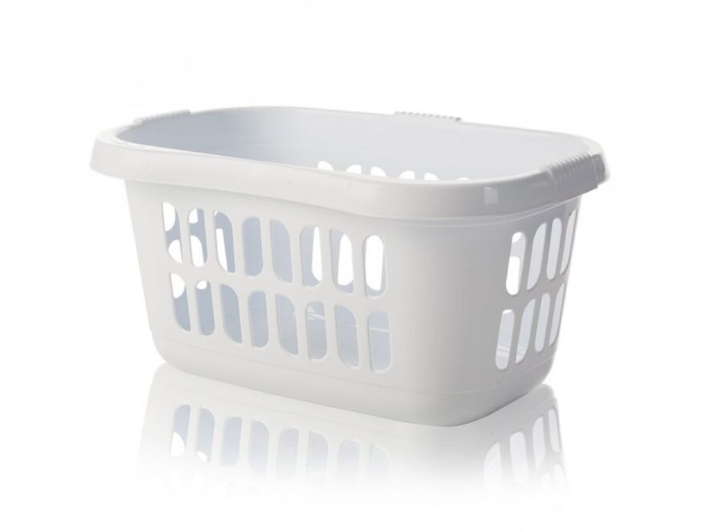 Aazon.co: Wheeled Laundry Haper Plastic With Handles, Set Of 2 (Pink